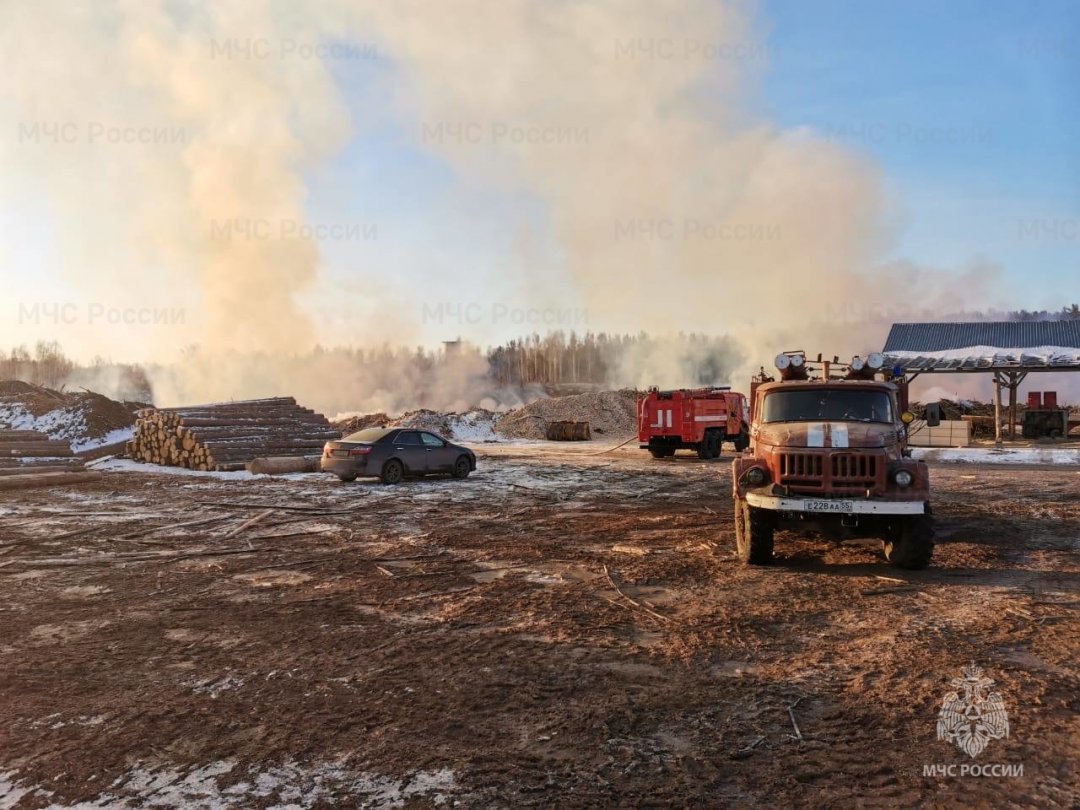 Пожар в Емельяновском районе по состоянию на 06:30 02.04.2023